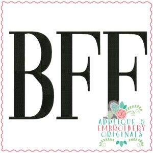 3641 BFF Embroidery Design