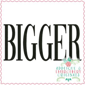 3608 BIGGER Embroidery Design