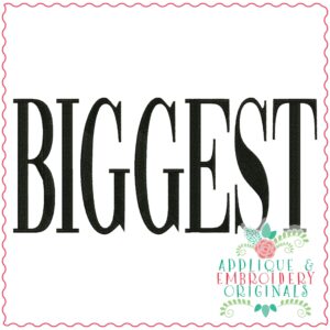 3609 BIGGEST Embroidery Design