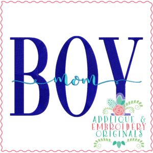 3693 BOY Mom Embroidery Design
