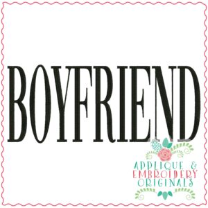 3642 BOYFRIEND Embroidery Design