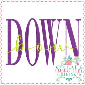 3596 Bow DOWN Embroidery Design