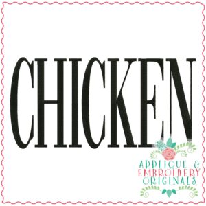 3679 CHICKEN Embroidery Design