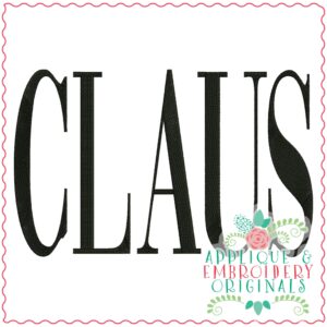 3547 CLAUS Embroidery Design