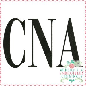3847 CNA Word Art Embroidery Design