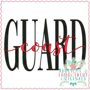 3622 Coast Guard Embroidery Design