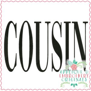 3627 COUSIN Embroidery Design