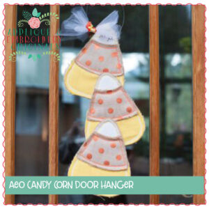 734 Candy Corn Door Hanger In-The-Hoop Applique Design