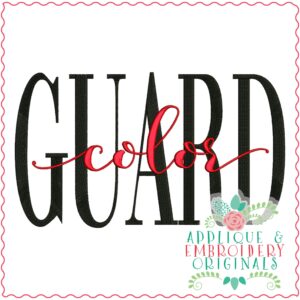 3528 COLOR GUARD Embroidery Design