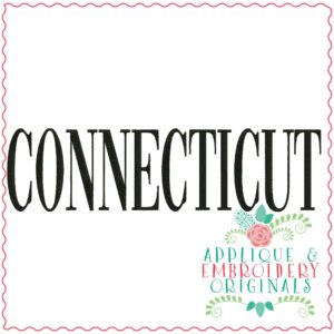 3306 Connecticut Embroidery Design