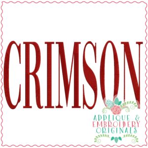 3597 CRIMSON Embroidery Design