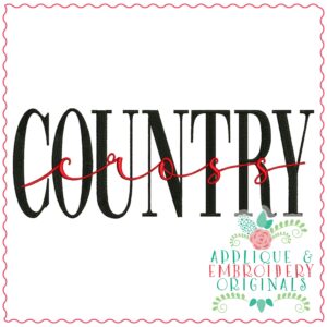 3498 Cross COUNTRY Embroidery Design