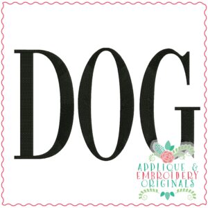 3603 DOG Embroidery Design