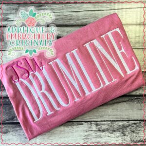 3530 DRUMLINE Embroidery Design