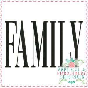 3628 FAMILY Embroidery Design