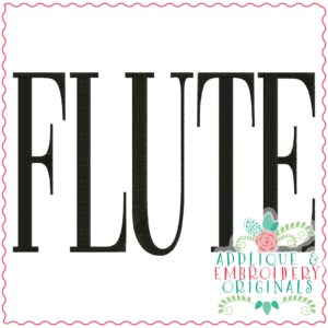 3632 FLUTE Embroidery Design