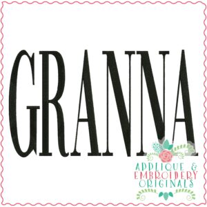 3573 GRANNA Embroidery Design