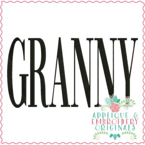 3429 Granny Embroidery Design