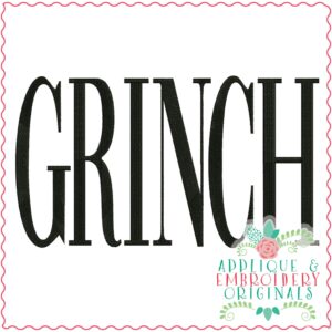 3446 Grinch Embroidery Design