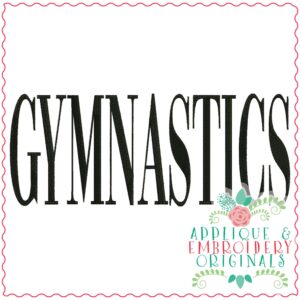 3504 GYMNASTICS Embroidery Design