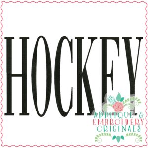 3505 HOCKEY Embroidery Design