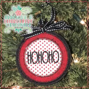 2157 HoHoHo Ornament In-The-Hoop Designs