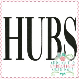 3653 HUBS Embroidery Design