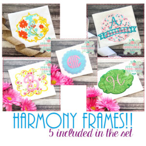 1802 Harmony Frames Applique Design