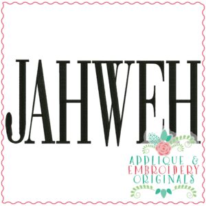 3466 JAHWEH Embroidery Design