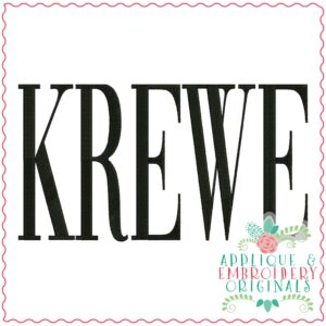 3683 KREWE Embroidery Design