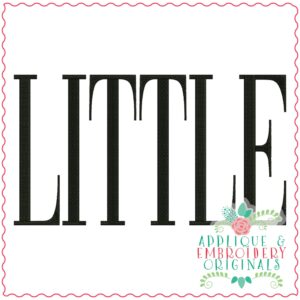 3606 LITTLE Embroidery Design