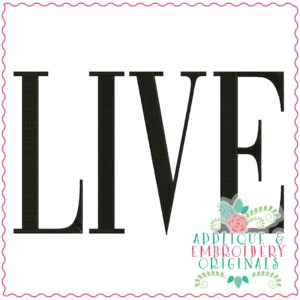 3658 LIVE Embroidery Design