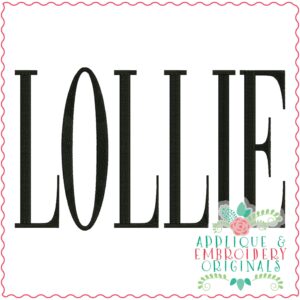 3574 LOLLIE Embroidery Design