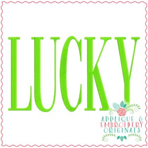 3730 LUCKY Embroidery Design