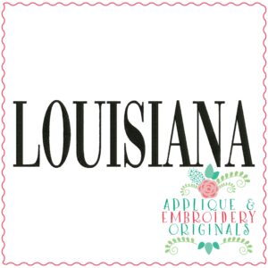 3317 Louisiana Embroidery Design