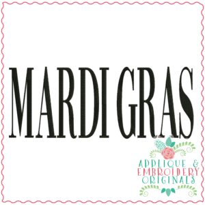 3686 MARDI GRAS Embroidery Design