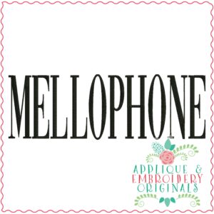 3534 MELLOPHONE Embroidery Design