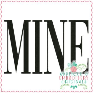 3663 MINE Embroidery Design