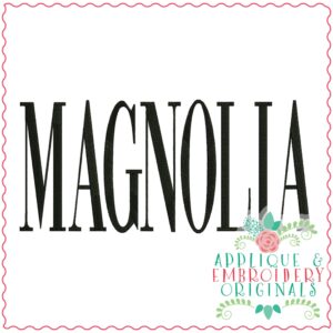 3491 Magnolia Embroidery Design