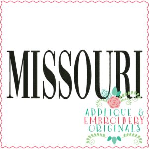 3324 Missouri Embroidery Design