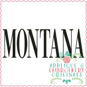 3325 Montana Embroidery Design