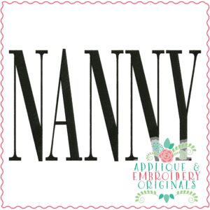 3433 Nanny Embroidery Design