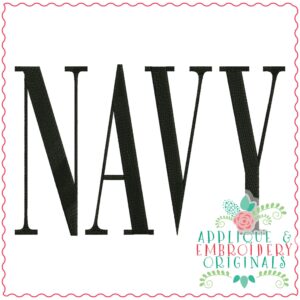 3623 Navy Embroidery Design