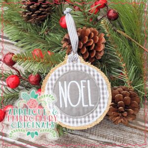 2164 Noel Ornament In-The-Hoop Designs