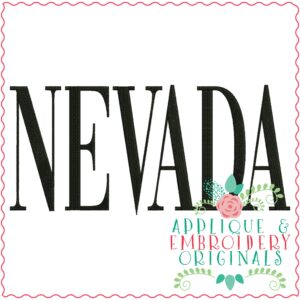 3327 Nevada Embroidery Design