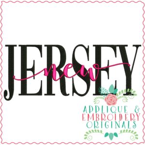 3329 New Jersey Embroidery Design