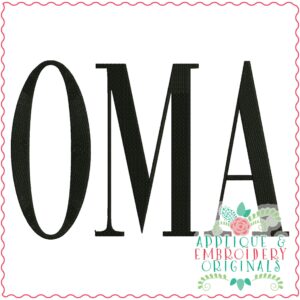 3577 OMA Embroidery Design