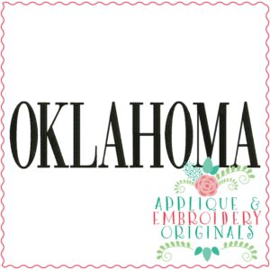 3335 Oklahoma Embroidery Design