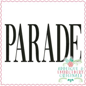 3691 PARADE Embroidery Design