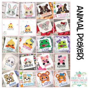 1641 Animal Peekers Set